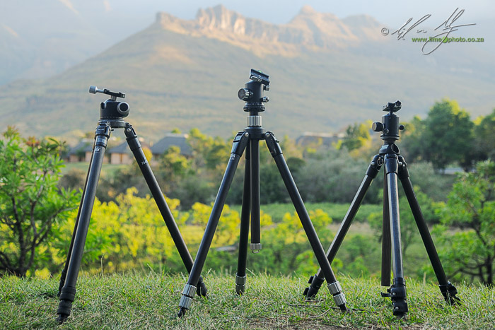 FLM CP30-L3L6 Carbon Fiber Tripod with Leveled Centre Column, Sections,  17.63lbs Load Capacity